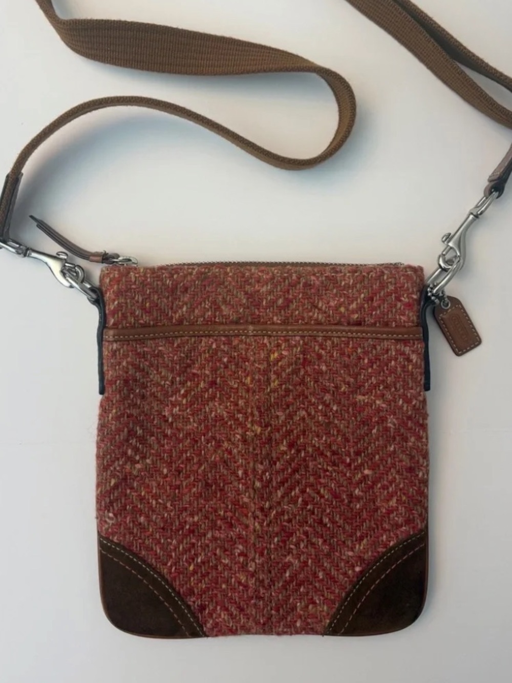 Coach “Kitt” Tweed Crossbody